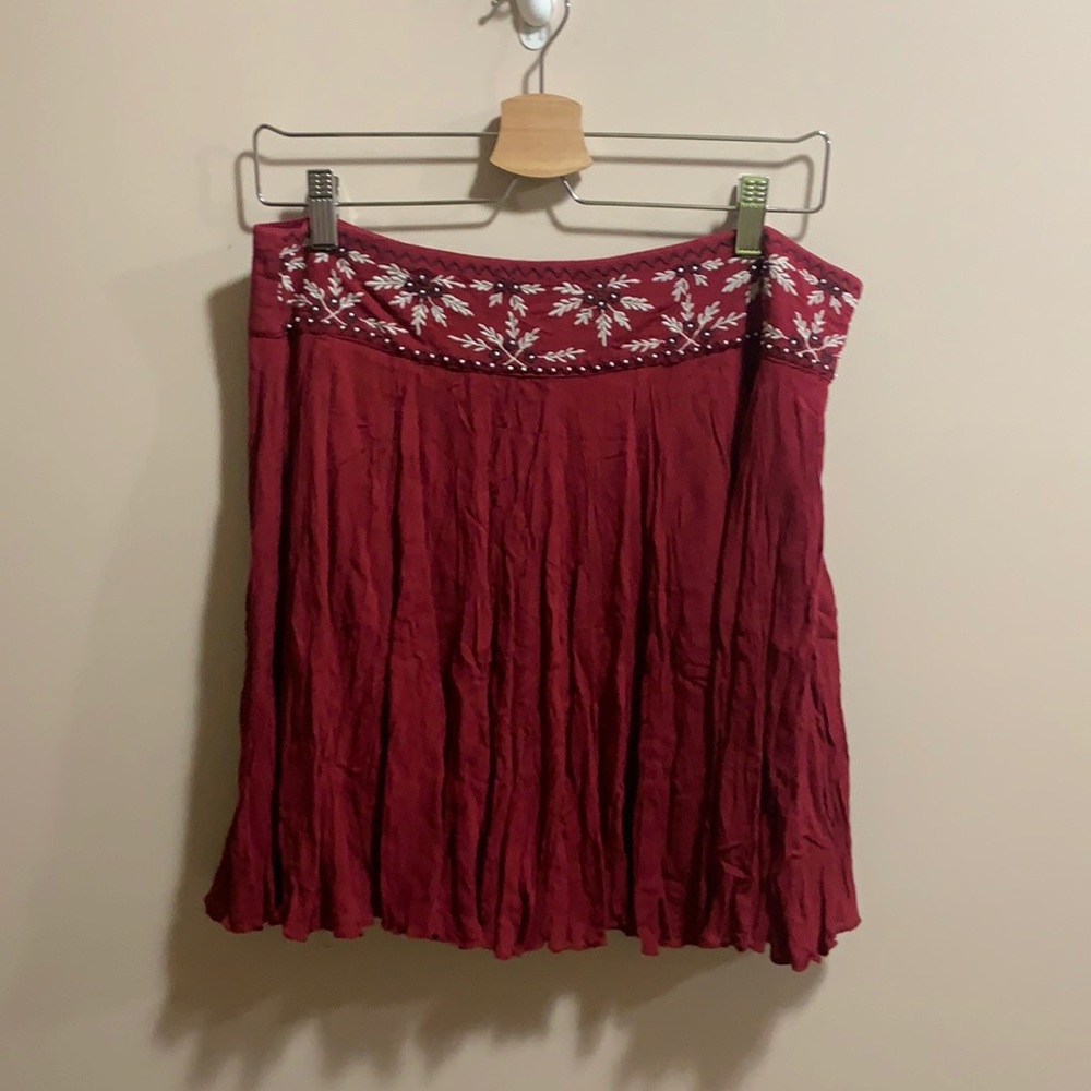 Burgundy Alya Skirt